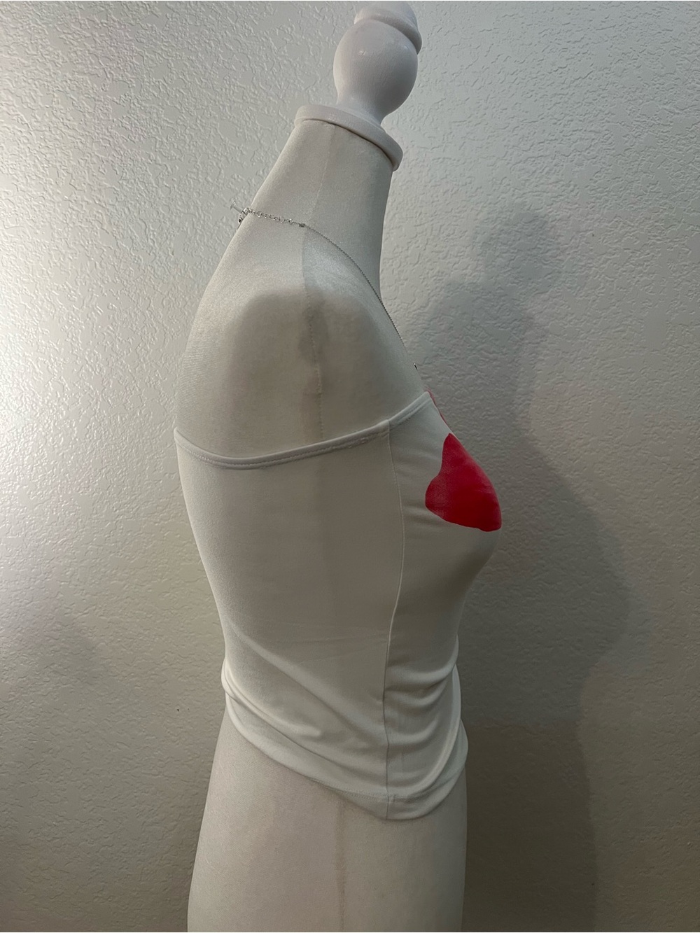 Trendy Queen White Floral Tube Top - Size S - Picture 3 of 6